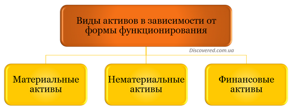 Види активів, залежно від форми функціонування Види активів, залежно від форми функціонування
