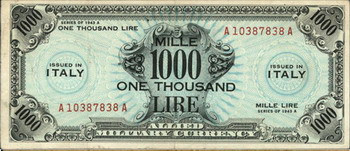 1000 лір (військові гроші) Військові гроші