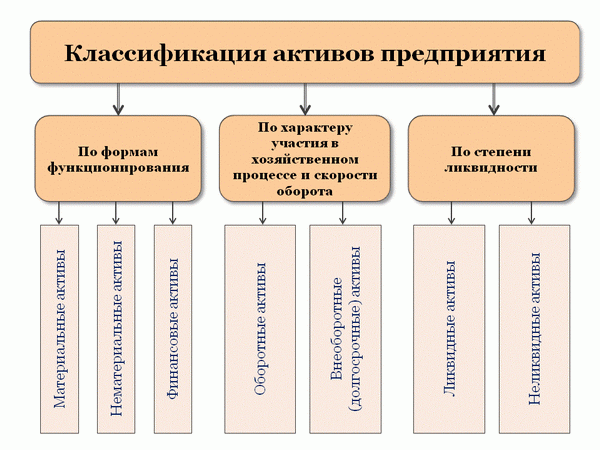 Класифікація активів підприємства активи