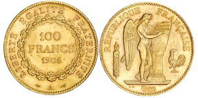 Латинська монетна спілка: 100 франків