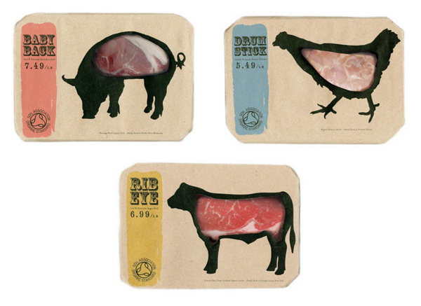 Незвичайна упаковка для м'яса