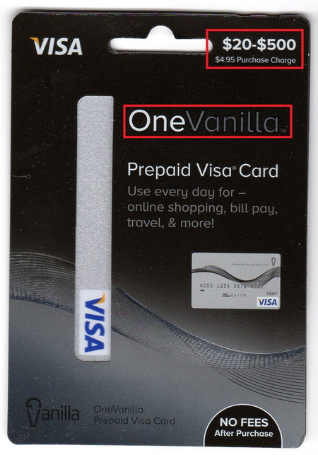 Visa Prepaid Card