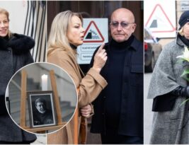 Žmonės toliau plūsta atsisveikinti su Kostu Smoriginu: rankose – baltų gėlių žiedai