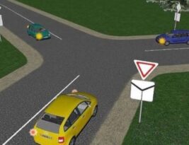 Testas: Kuris Automobilis Turėtų Važiuoti Pirmiausia: Žalias Ar Mėlynas?